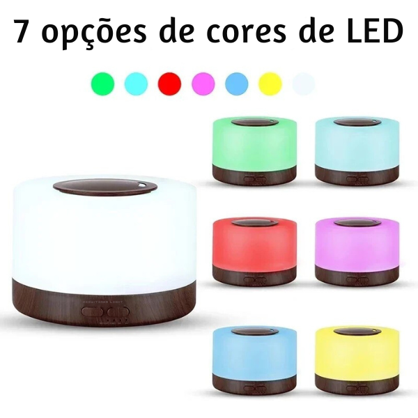 Umidificador de ar e Difusor de Aromas Aromic™ - COMPRE 1 e LEVE 2 🔥
