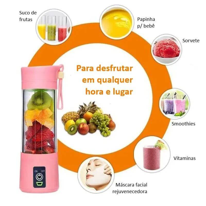 Mini Liquidificador Portátil