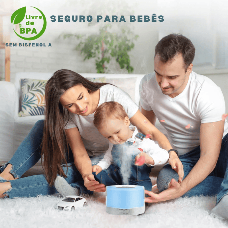 Umidificador de ar e Difusor de Aromas Aromic™ - COMPRE 1 e LEVE 2 🔥