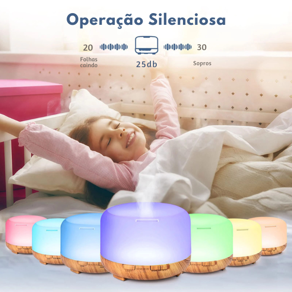 Umidificador de ar e Difusor de Aromas Aromic™ - COMPRE 1 e LEVE 2 🔥